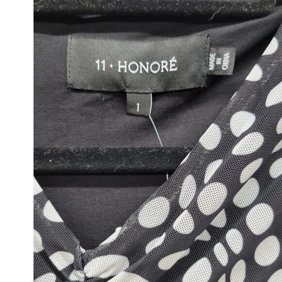 11 Honoré Niara Dot Print Long Sleeve Dress New Size 1X - Picture 4 of 9